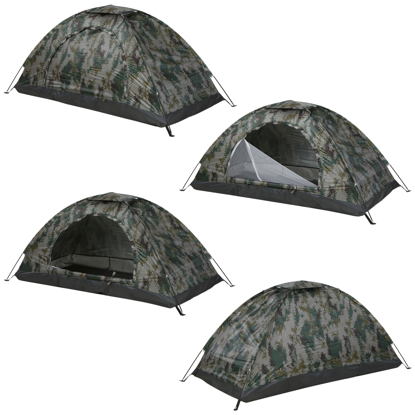 Cheap Goat Tents Ultralight Waterproof Camping Tent Single Layer Portable Tent Anti UV Coating UPF 30+ for Outdoor Beach Fishing Fine Mesh Door   